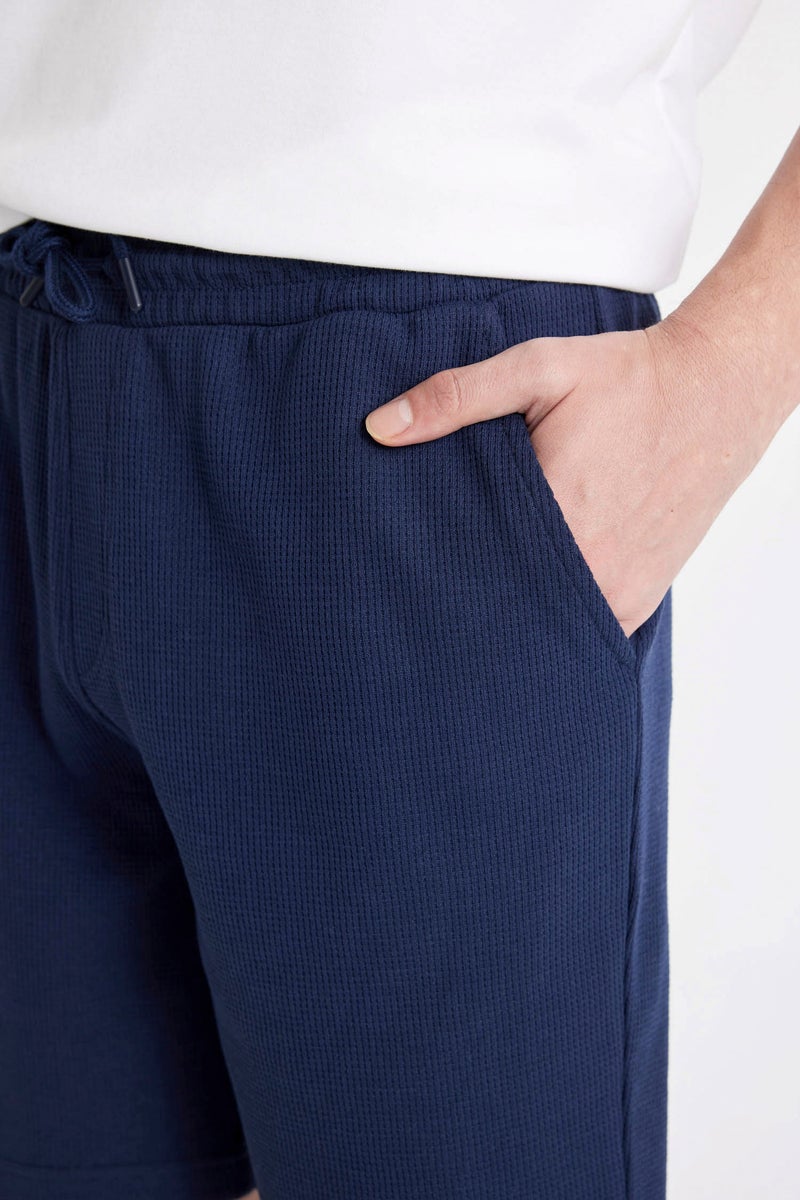 DeFacto Blue Man Slim Fit Shorts Casual - Image 5